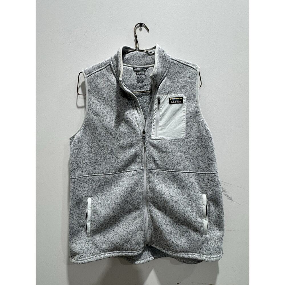 L.L.Bean Women’s Fleece Vest Pewter Gray Size 1x Plus